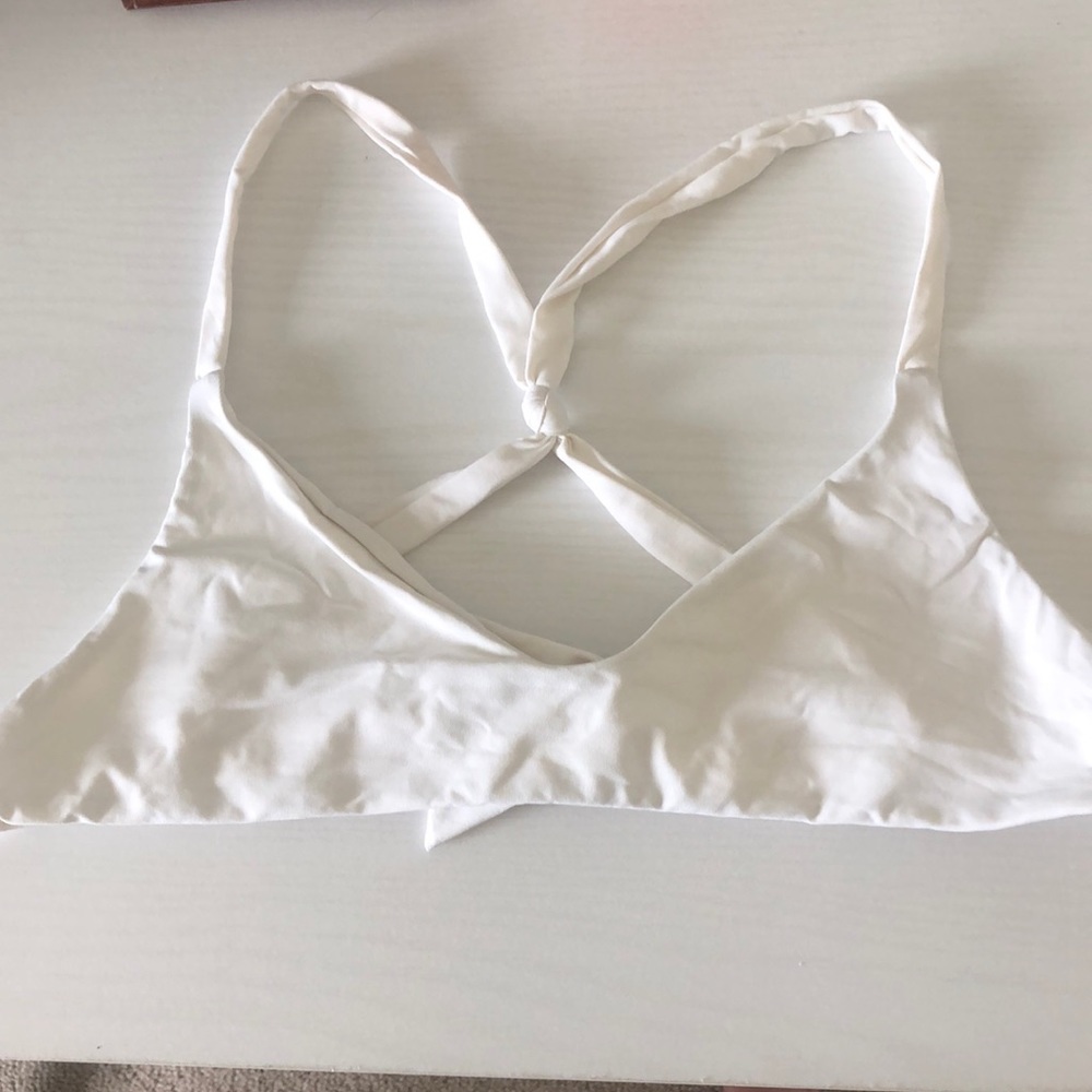 Frankies Bikinis White Malibu Top